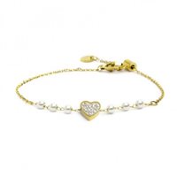 Bracciale Marlù Donna Nel Mio Cuore in Acciaio Cristallo 15BR067G-W - 15BR067G-W
